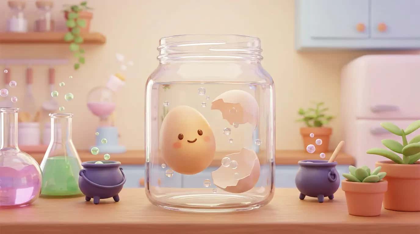 蛋壳溶解实验
