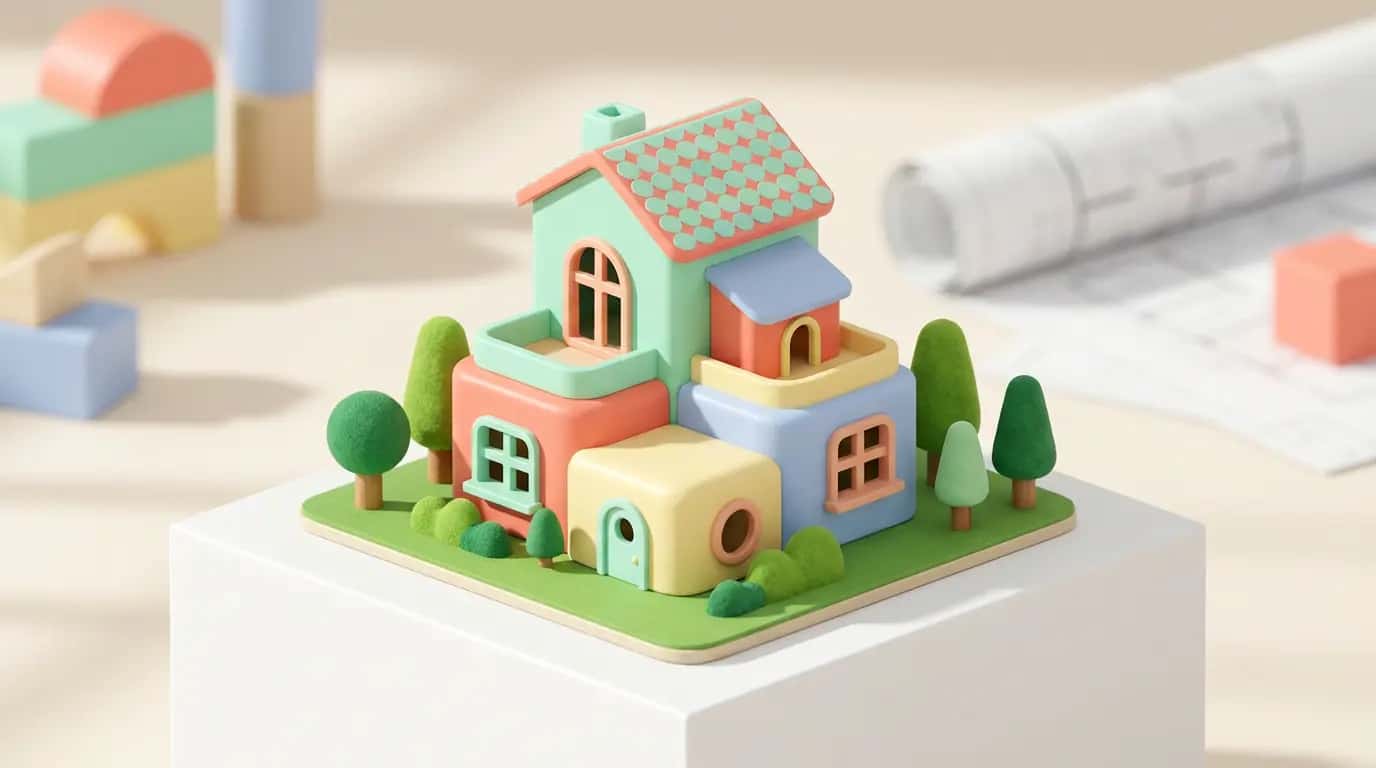 单体小屋模型建模