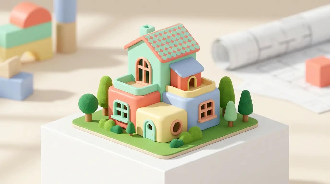 单体小屋模型建模